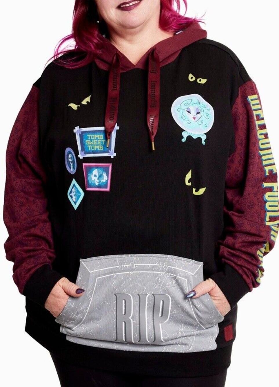 LOUNGEFLY - Disney Haunted mansion Unisex Hoodie size large